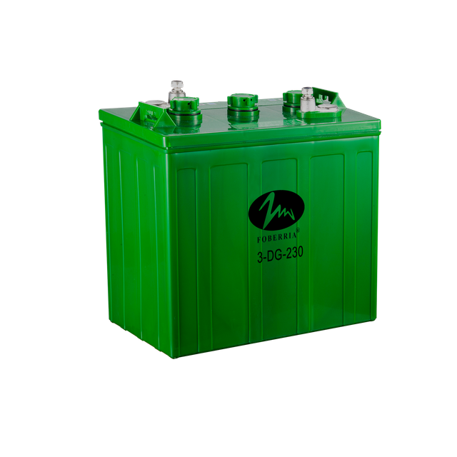 3-DG-230 电动车电池 6V230ah 重型富液式电池 电动车高尔夫球车电池 230ah