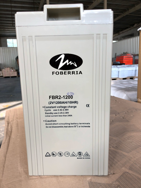 Foberria 品牌 GFM 1200ah 15 年以上設計壽命電池