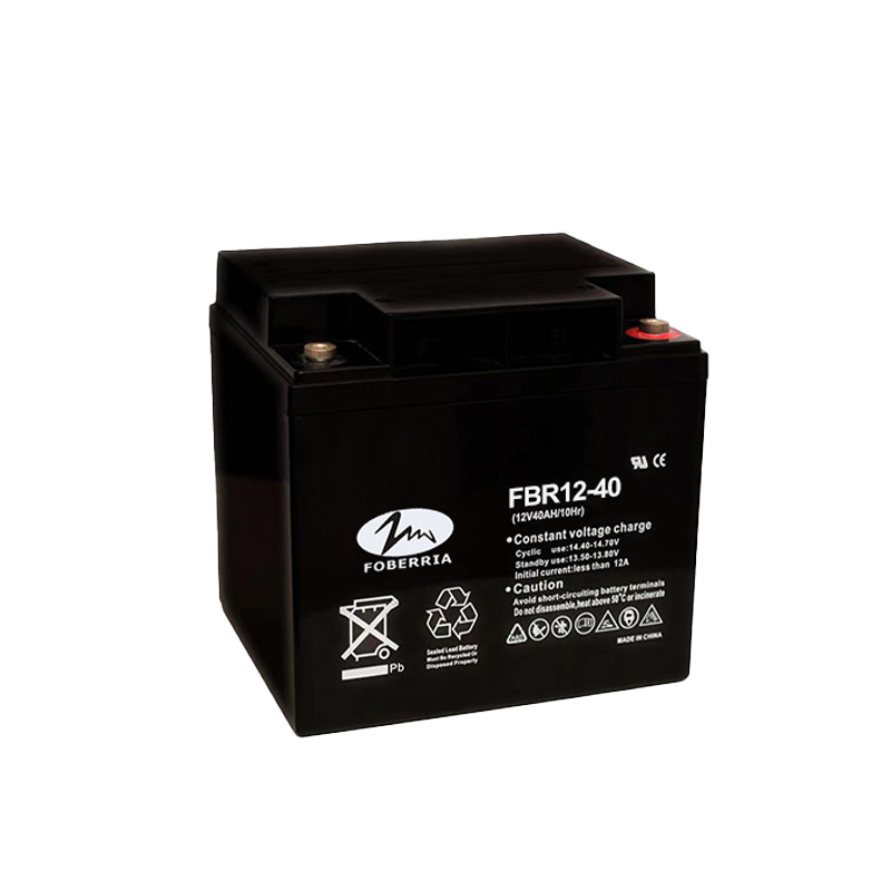 12V 40Ah 電池，密封鉛酸電池 AGM 電池 197x165x171 mm（長x寬x高），端子 f14（插入 M6）